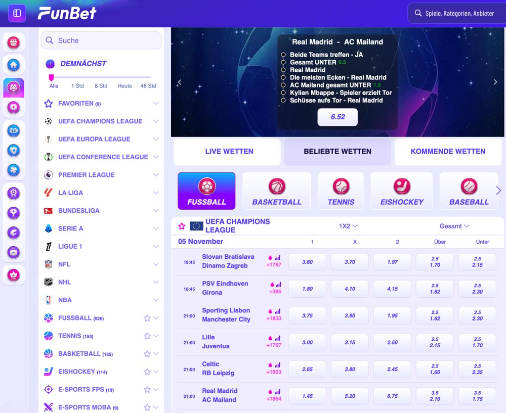 funbet sportwetten